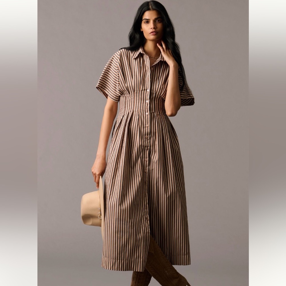 Anthropologie Tobie shirt dress by Exquise size small